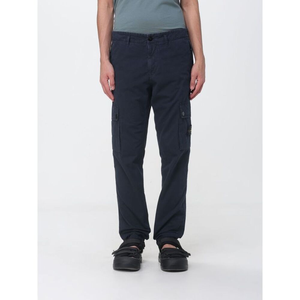 Stone Island Men Cotton Cargo Trousers Stone Island